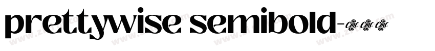 prettywise semibold字体转换 prettywise semibold字体转换